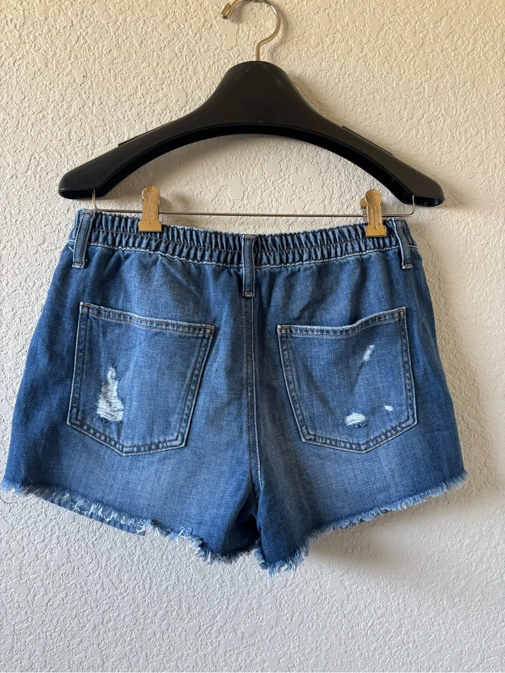 Aerie Denim Distressed Women’s Shorts - Blue Size Small